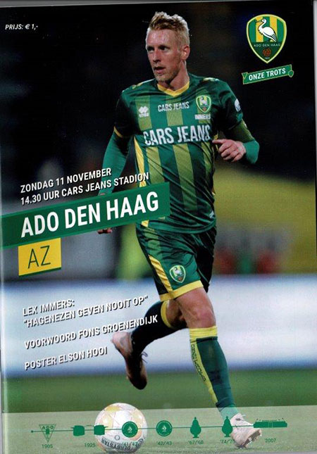 AZ Programma 11-nov-2018 ADO Den Haag uit